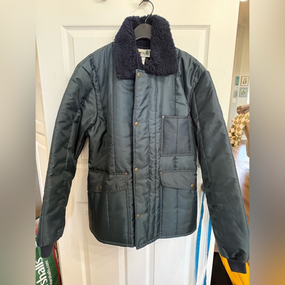 Samco Freezerwear Insulated Jacket XL Workwear Utility Coat Sherpa Collar 8326
